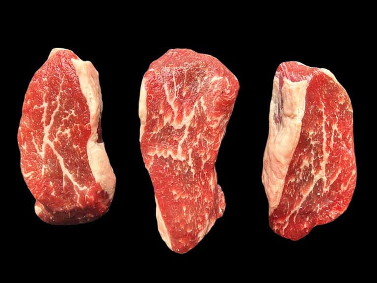 raw tri-tip steaks, newport steaks