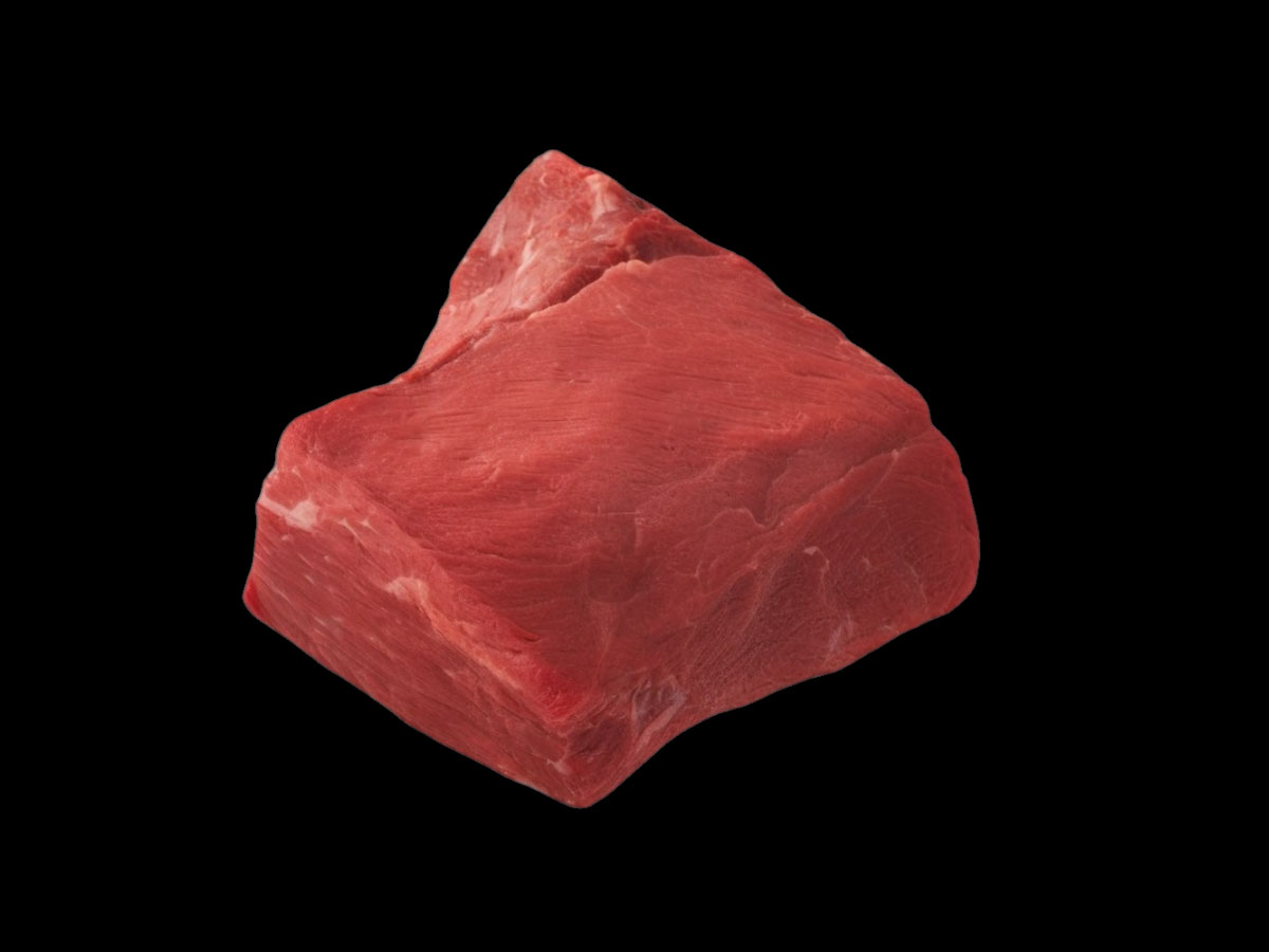 raw Bottom Round Roast beef cut