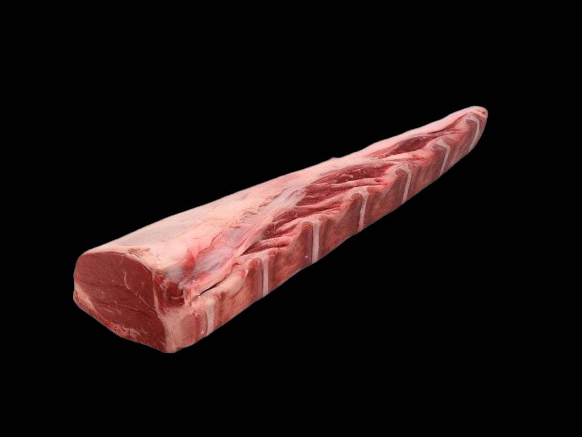 raw bonein tenderloin beef cut