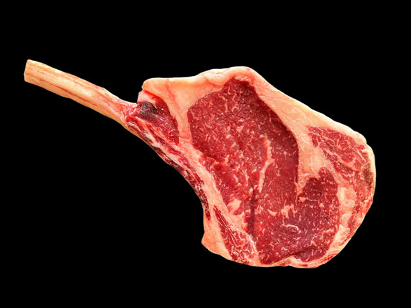 raw cowboy steak